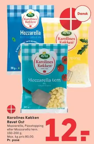 SPAR Karolines Køkken Revet Ost tilbud