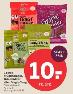 SPAR Castus Frugstænger, Grinebider eller Frugtpålæg tilbud