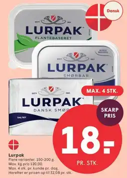 SPAR Lurpak tilbud