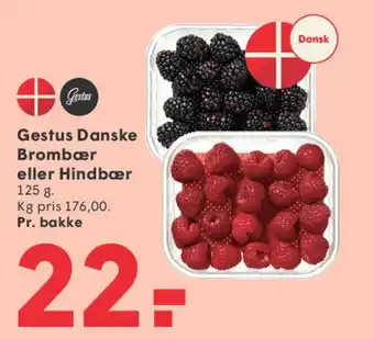 SPAR Gestus Danske Brombær eller Hindbær tilbud