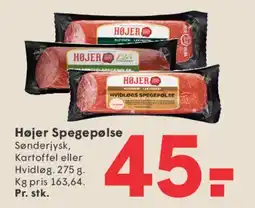 SPAR Højer Spegepølse tilbud