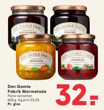 SPAR Den Gamle Fabrik Marmelade tilbud