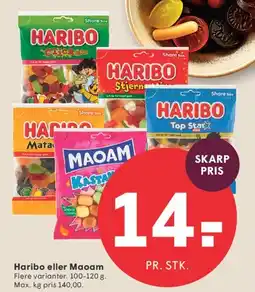 SPAR Haribo eller Maoam tilbud