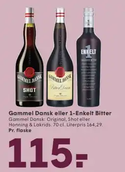 SPAR Gammel Dansk / I-Enkelt Bitter tilbud