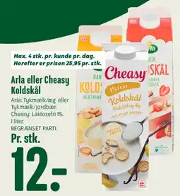 Min Købmand Arla eller Cheasy Koldskål tilbud
