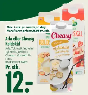 Arla eller Cheasy Koldskål