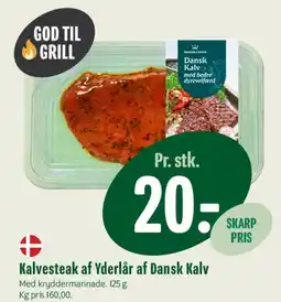 Min Købmand Kalvestek af yderlår af Dansk Kalv tilbud