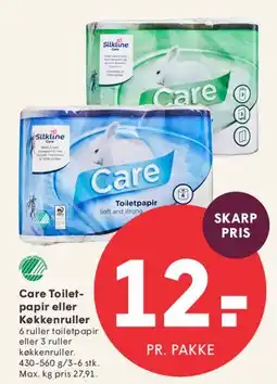 SPAR Care Toiletpapir eller Køkkenruller tilbud
