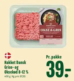 Min Købmand Hakket Dansk Grise- og Oksekød 8-12% tilbud