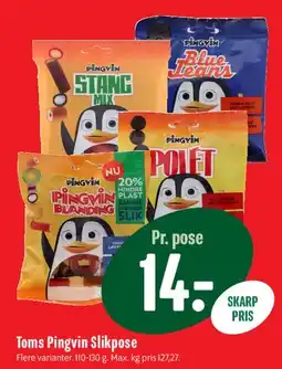 Min Købmand Toms Pingvin Slikpose tilbud