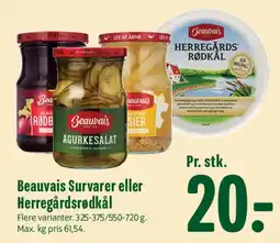 Min Købmand Beauvais Survarer eller Herregårdsrødkål tilbud