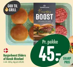 Min Købmand Burgerboost Sliders af Dansk Oksekød tilbud