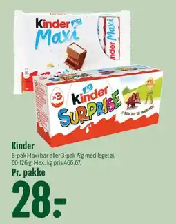 Min Købmand Kinder tilbud