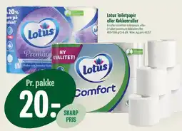 Min Købmand Lotus Toiletpapir eller Køkkenruller tilbud