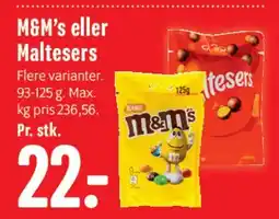Min Købmand M&M's eller Maltesers tilbud