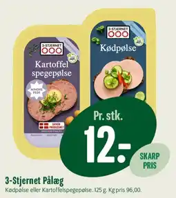 Min Købmand 3-Stjernet Pålæg tilbud