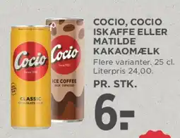 MENY Cocio iskaffe / Matilde kakaomælk tilbud