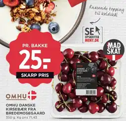 MENY Omhu danske kirsebær fra Bredemosegaard tilbud
