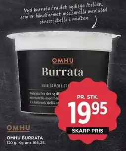MENY OMHU Burrata tilbud