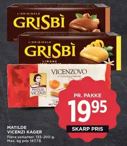 MENY Matilde Vicenzi kager tilbud
