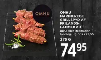 MENY OMHU MARINEREDE GRILLSPYD AF FRILANDS-LAMMEKØD tilbud
