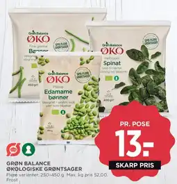 MENY Grøn Balance Økologiske grøntsager tilbud
