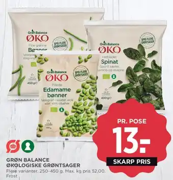MENY Grøn Balance Økologiske grøntsager tilbud