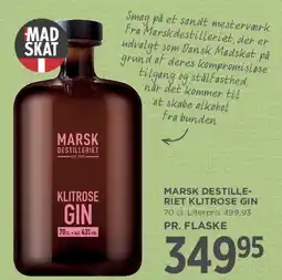 MENY Marsk Destilleriet Kiltrose Gin tilbud