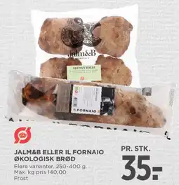 MENY Jam&B eller Il Fornaio - økologisk brød tilbud
