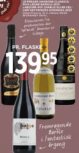 MENY Udvalgte italienske/franske flasker - pr. flaske tilbud