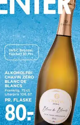 MENY Chavin Zero Blanc de Blancs (alkoholfri) tilbud