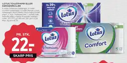 MENY Lotus toiletpapir / køkkenruller tilbud