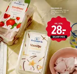 MENY Premier Is Vanilje Flødeis tilbud