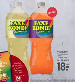 MENY Faxe Kondi Lemonade / Faxe Kondi Eksotisk tilbud