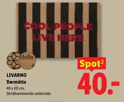 Lidl Livarno Dørmåtte tilbud