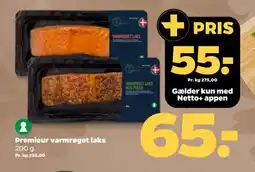 Netto Premieur varmrøget laks tilbud