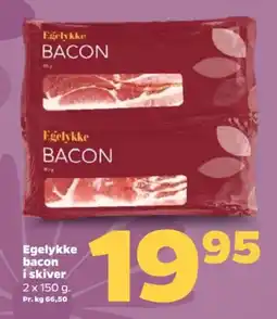 Netto Egelykke bacon i skiver tilbud