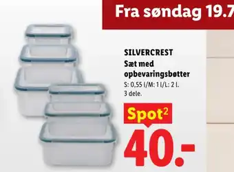 Lidl SILVERCREST Sæt med opbevaringsbøtter tilbud