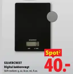 Lidl SILVERCREST Digital køkkenvægt tilbud