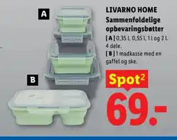 Lidl LIVARNO HOME Sammenfoldelige opbevaringsbøtter tilbud