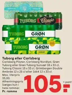 SPAR Tuborg eller Carlsberg tilbud