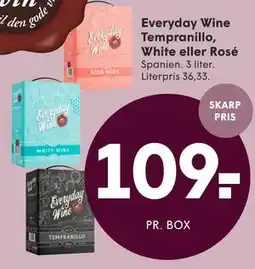 SPAR Everyday Wine Tempranillo, White eller Rosé tilbud