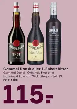 SPAR Gammel Dansk eller 1-Enkelt Bitter tilbud