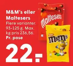 SPAR M&M’s eller Maltesers tilbud