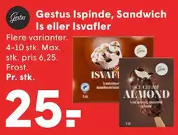 SPAR Gestus Ispinde, Sandwich Is eller Isvafler tilbud
