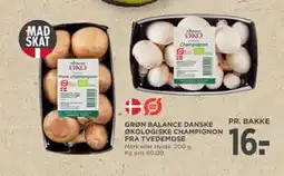 MENY GRØN BALANCE DANSKE ØKOLOGISKE CHAMPIGNON FRA TVEDEMOSE tilbud