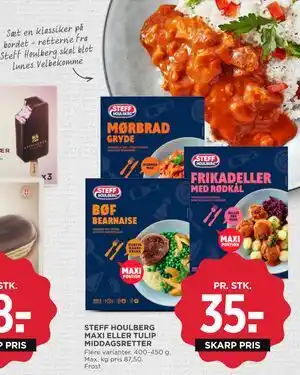 MENY STEFF HOULBERG MAXI ELLER TULIP MIDDAGSRETTER tilbud