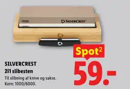 Lidl SILVERCREST 2i1 slibesten tilbud