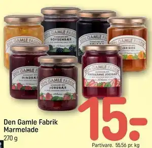 REMA 1000 Den Gamle Fabrik Marmelade tilbud