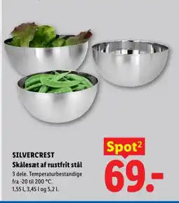 Lidl SILVERCREST Skålesæt af rustfrit stål tilbud